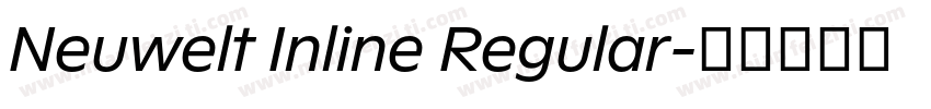 Neuwelt Inline Regular字体转换